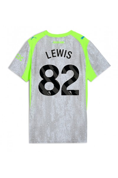 Manchester City Rico Lewis #82 Jalkapallovaatteet Naisten Kolmaspaita 2025-26 Lyhythihainen Manchester City Rico Lewis #82 Jalkapallovaatteet Naisten Kolmaspaita 2025-26 Lyhythihainen